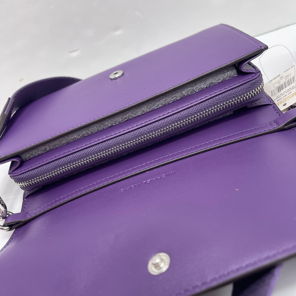 Michael Kors Purple Gradient Signature Crossbody Bag - Picture 11 of 16